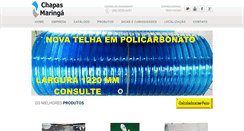 Desktop Screenshot of chapasmaringa.com.br