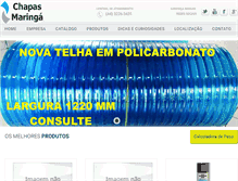 Tablet Screenshot of chapasmaringa.com.br